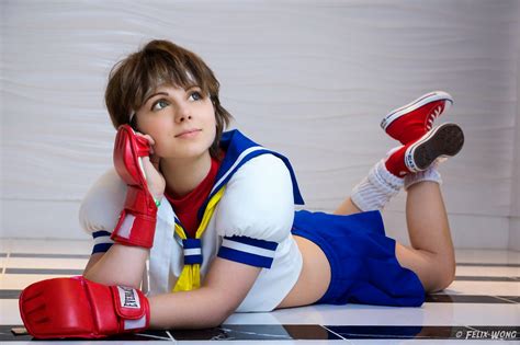 Sakura Kasugano Cosplay Design In Street Fighter Alpha 2 - Creative ...