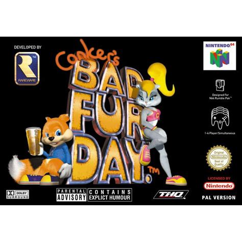 N64 Conker's Bad Fur Day N64 Game US Version - Walmart.com
