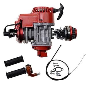 WOOSTAR 44mm Big Bore Cylinder with Recoil Starter with Carburetor and ...