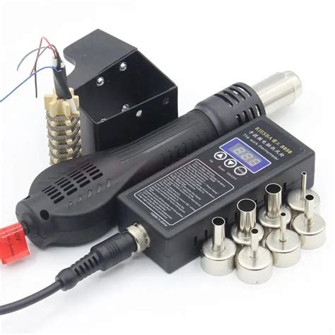 Riesba 8858 plug portable bga rework soldering station hot air blower ...