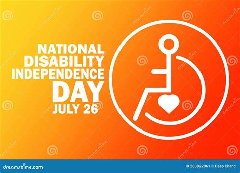 National Disability Independence Day Vector Template Design ...