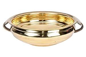 Buy Bhimonee Decor | Pure Brass Urli Bowl | Elegant Plain Design | 9.5 ...