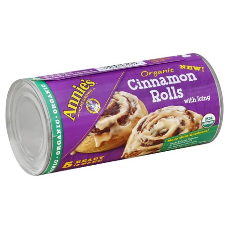 Annie's Organic Cinnamon Rolls, Ready to Bake Cinnamon Rolls with Icing ...