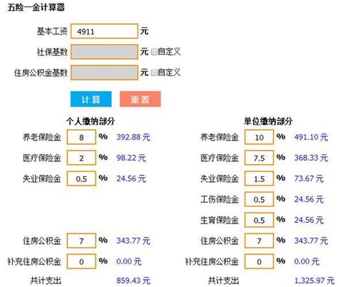 2022北京五险一金税后收入计算器（2022北京工资及五险一金计算器） - 奇酷啦！