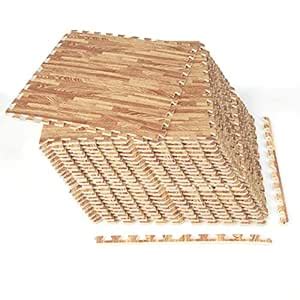 Tangkula 24 Tiles Foam Flooring Mats with Border, 96 SQ FT EVA ...