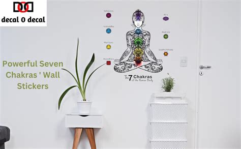 Decal O Decal Vinyl ' Powerful Seven Chakras ' Wall Stickers ...