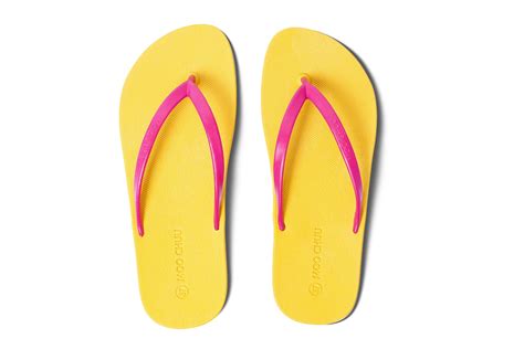 Dali Flippy Yellow Sole Pink Strap - Moo Chuu India