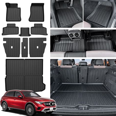 Floor Mats Backrest Mat Trunk Mat for 2023 2024 Mercedes Benz GLC 300 ...
