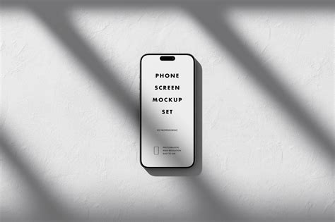 iPhone Mockup Set on Yellow Images Creative Store - 130785