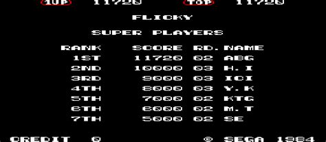 [mdk] Flicky (128k Version, 315-5051, larger ROMs) download for mame 0.288