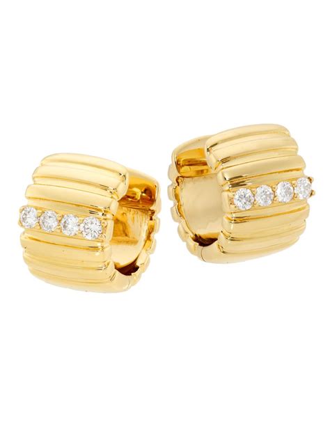 Saks Fifth Avenue Collection 14K Yellow Gold & 0.146 TCW Diamond Wide ...