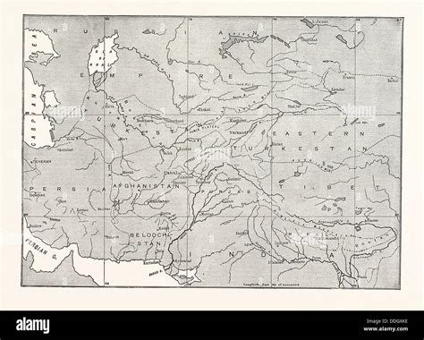 Map asia 19th century hi-res stock photography and images - Alamy