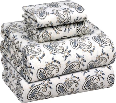 Amazon.com: RUVANTI Flannel Sheets Full Size - 100% Cotton Double ...