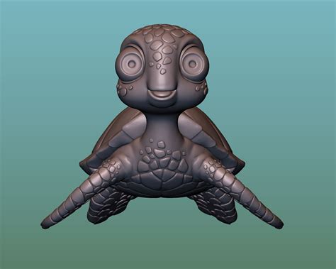 Sea Turtle (Green turtle (ready to 3D print)) 3D Model $30 - .fbx .stl ...