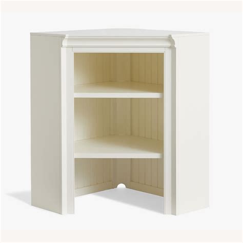 Pottery Barn Aubrey Return Corner Hutch Dutch White - AptDeco