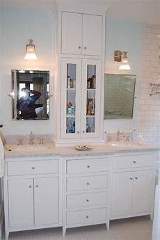 Bathroom Cabinet Tower by Custom White Bathroom Vanity With Tower By Wooden Hammer Bathroom Cabinet Tower