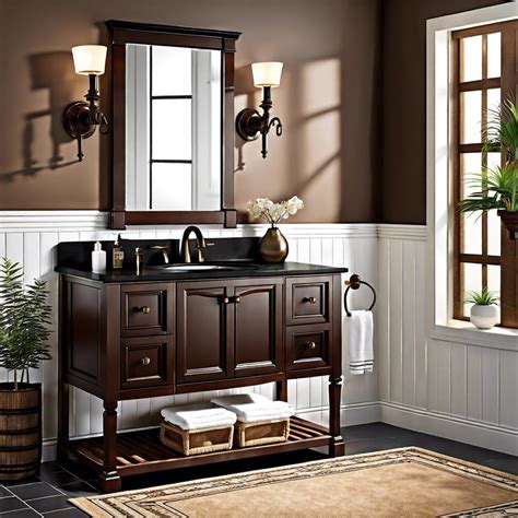 21 Dark Brown Vanity Bathroom Ideas for a Classy Aesthetic