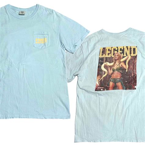 2000s FREE BRITNEY SPEARS ブリトニースピアーズ Tシャツ 【L】 | BACK IN THE DAYZ.