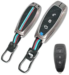 Coll of Fest Metal Silicon Key Cover Compatible for Ford EcoSport ...