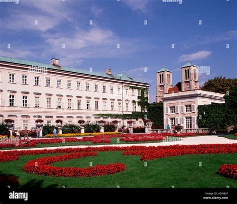 Austria Salzburg Mirabell Gardens Mirabell Castle and Mozart Museum ...
