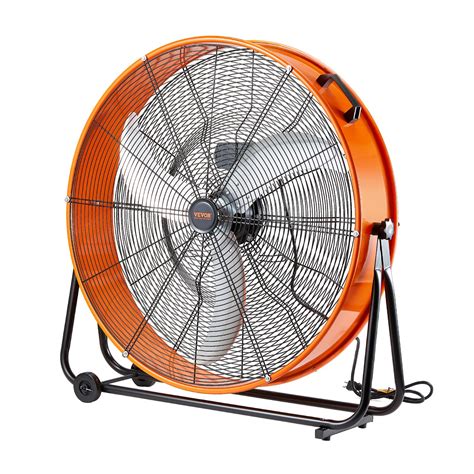 VEVOR 30-Inch High-Velocity Drum Fan, 13,000 CFM Industrial 3-Speed Fan for Warehouses ...