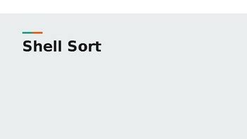 Image result for Shell Sort in Data Structure