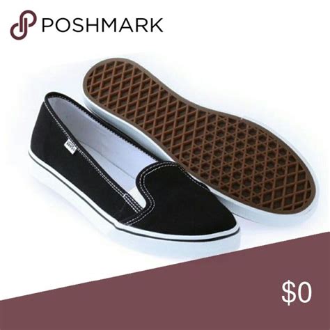 Vans kvd black and white canvas slip ons in 2024 | Pictures of shoes ...