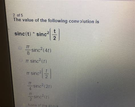 Image result for Sinc Convolution Example