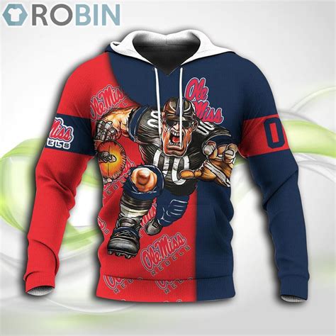 Ole Miss Rebels NCAA Hoodie Football Go On - RobinPlaceFabrics
