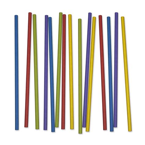 Bio Papier Trinkhalme, 250 x 8 mm, 4 lagig | bunt gemischt | 3.250 ...