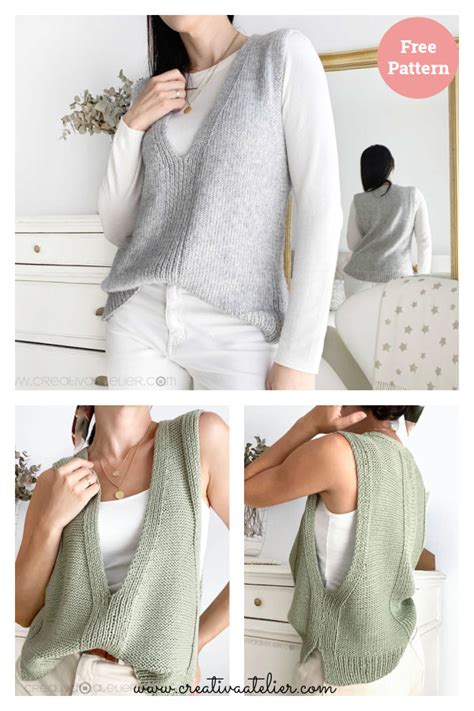 10+ Stylish Vest Free Knitting Patterns - Page 2 of 3
