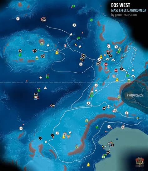 Eos (West) Map Walkthrough Guide | Mass Effect Andromeda | game-maps.com