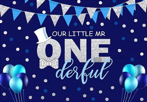 Happy 1th Birthday Custom Backdrop Party Year Banner Photo Background ...