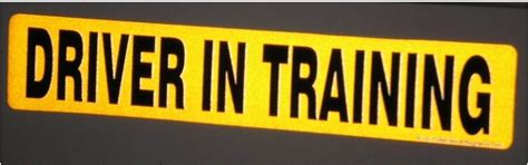 Buy DCS Deals - Driver in Training Magnet - Reflective Vehicle Car Sign ...