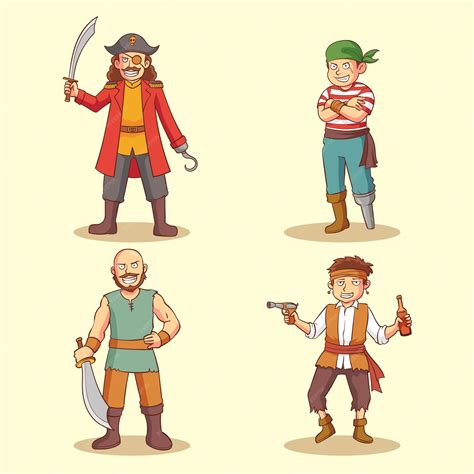 Cartoon Pirate Crew