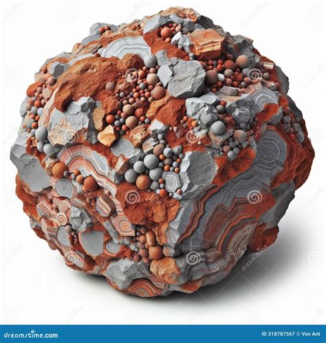 107 36. Bauxite - An Aluminum-rich Sedimentary Rock Used As Te Stock Photo | CartoonDealer.com ...