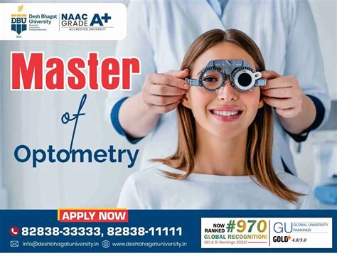 Master of Optometry (M.Optom.) at Desh Bhagat University