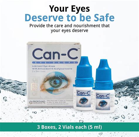 Can-C Eye Drops - Three Boxes, 6 Vials, 0.17 Fl Oz (Pack of 3) | Buy Now with Express ...