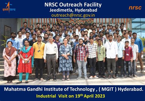 III B. Tech ECE students visit NRSC for insights on Remote Sensing ...