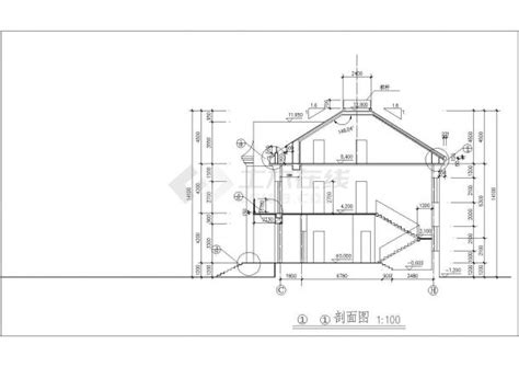 420平米3层混合结构单体别墅建筑+结构设计CAD图纸（含地下室）_居住建筑_土木在线