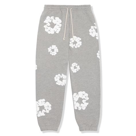 Denim Tears The Cotton Wreath Grey Sweatpants – Crepslocker