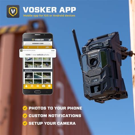 VOSKER Vosker mobile solar Outdoor 1-Camera Battery-operated GarageSd ...
