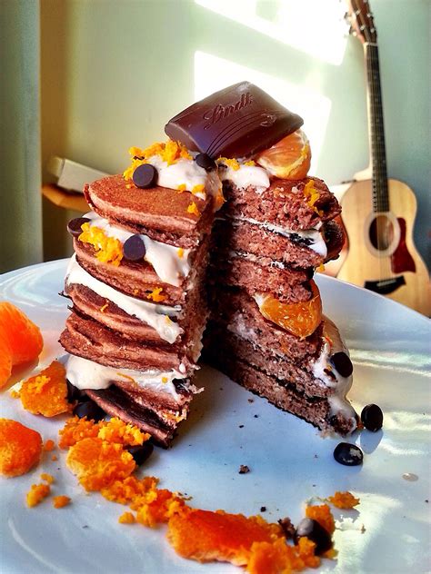 Ripped Recipes - Jaffa Cake Protein Pancakes
