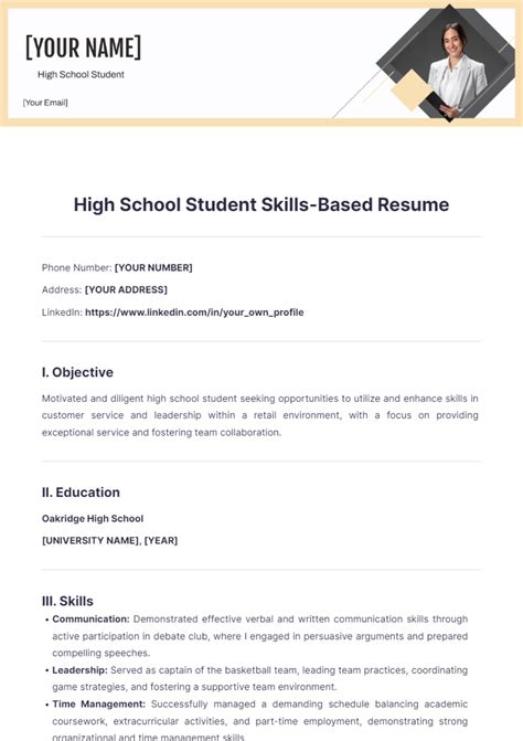 Free Skills Based Resume Templates to Edit Online and Download