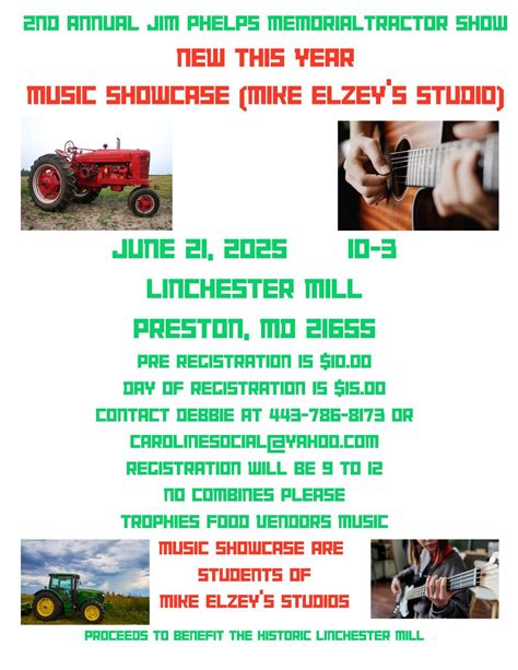 2nd Annual Jim Phelps Memorial Tractor Show, 3390 Linchester Rd Preston ...