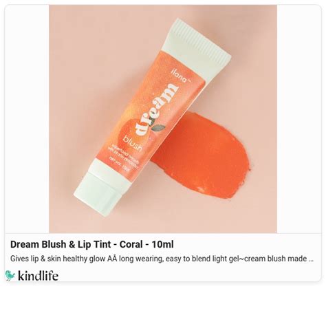 ilana: Dream Blush & Lip Tint - Coral - 10ml