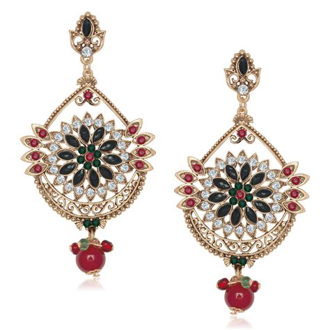 Amina Creation Gold Plated Dangler Earrings – JewelEMarket