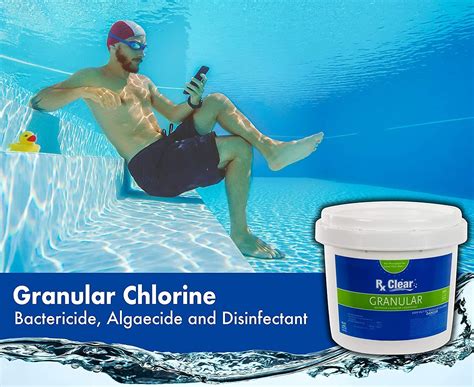 Buy Rx Clear Stabilized Granular Chlorine | One 2-Pound Container | Use ...