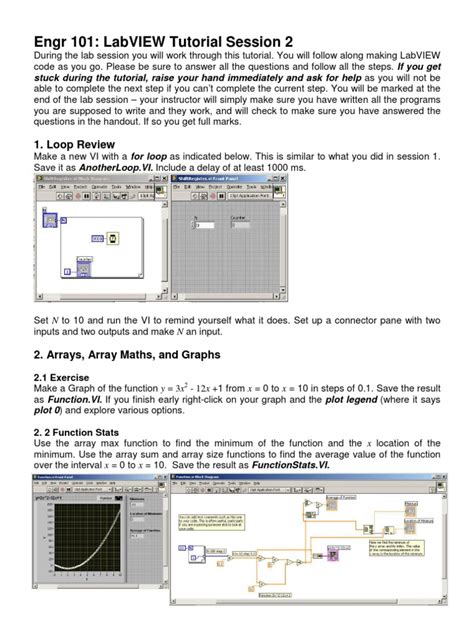 LabVIEW Tutorial Examples 的图像结果