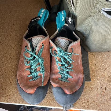 Scarpa lace up beginner climbing shoes! They have... - Depop